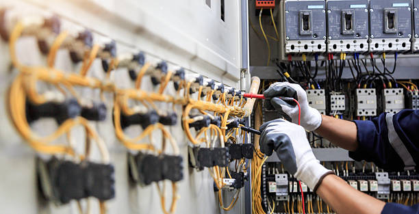 Professional Electrician technician working in Junction, TX